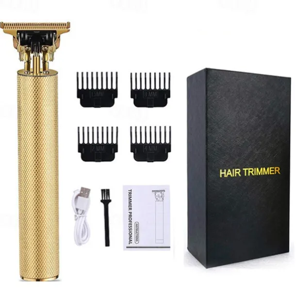 Professional Hair Clippers Men's Hair Clippers Men's Electric Hair Trimmer Men's Hair Trimmer with 4 Distance Combs Limited Distance USB Rechargeable