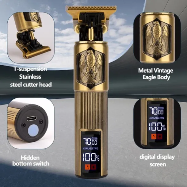 Professional Hair Cutting Machine Wireless Electric Hair Trimmer Digital Display Hair Clipper Men Beard Shaver Barber For Men