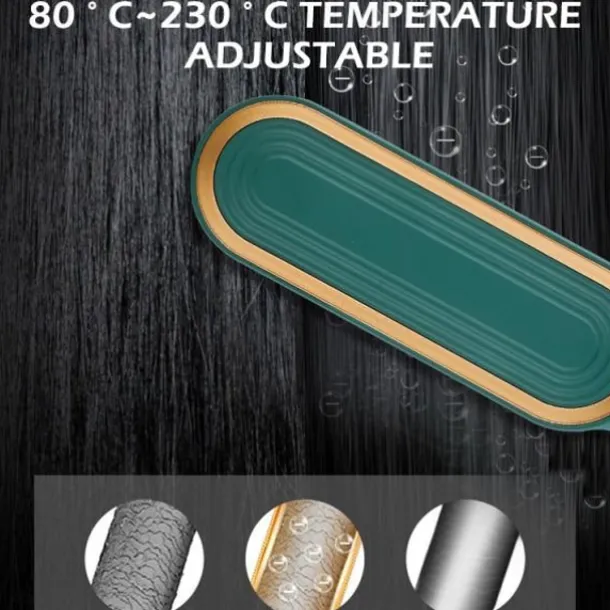 Professional Hair Straightener Curling Comb Hair Comb Hair Straightener Brush Electric Rod Hot Comb Hair Brush Professional Hot Heating Hair Comb Brush Straightening Curler Brush Styling Tool