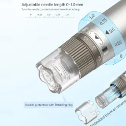 Professional Microneedling Machine Hydra Pen H3 Wireless Derma Pen Electric Microneedle Skincare Beauty Device With 2pcs Cartridges