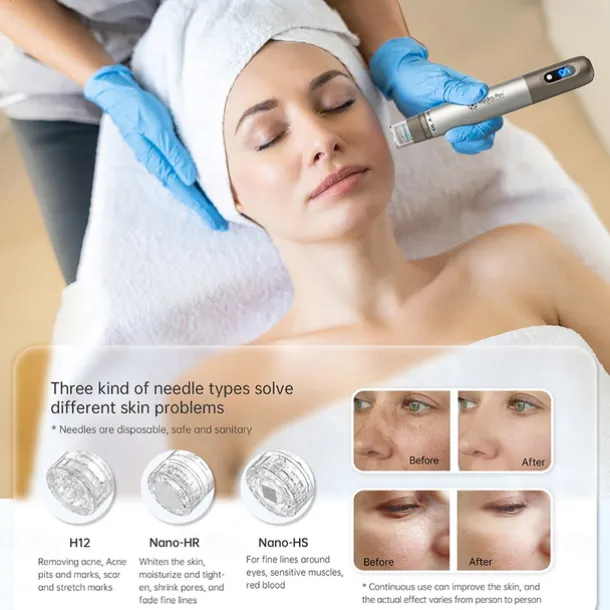 Professional Microneedling Machine Hydra Pen H3 Wireless Derma Pen Electric Microneedle Skincare Beauty Device With 2pcs Cartridges