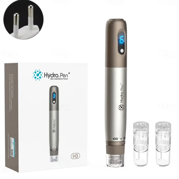 Professional Microneedling Machine Hydra Pen H3 Wireless Derma Pen Electric Microneedle Skincare Beauty Device With 2pcs Cartridges