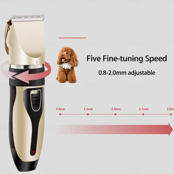 Professional Pet Cat Dog Hair Trimmer Animal Grooming Clippers Cat Cutter Pet Shaver USB Electric Clipper Hair Cutting Machine