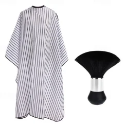 Professional Waterproof Hair Styling Cape Hair Cutting Salon Cape Gown Hair Salon With Snap Closure White