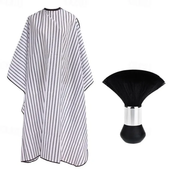 Professional Waterproof Hair Styling Cape Hair Cutting Salon Cape Gown Hair Salon With Snap Closure White