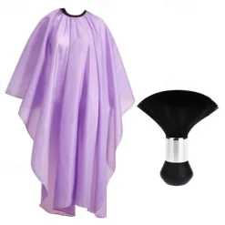 Professional Waterproof Hair Styling Cape Hair Cutting Salon Cape Gown Hair Salon With Snap Closure White