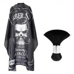 Professional Waterproof Hair Styling Cape Hair Cutting Salon Cape Gown Hair Salon With Snap Closure White