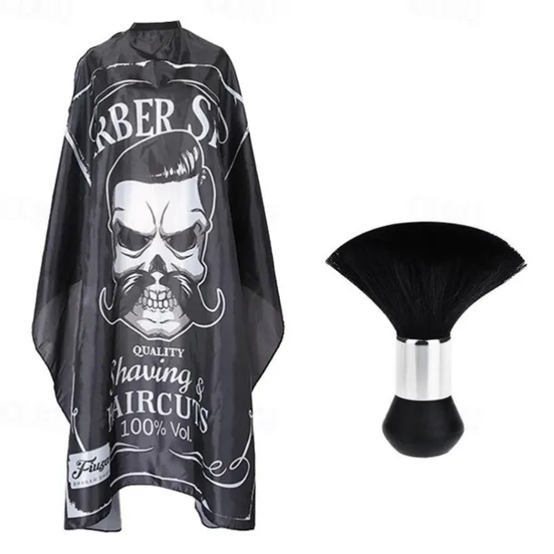 Professional Waterproof Hair Styling Cape Hair Cutting Salon Cape Gown Hair Salon With Snap Closure White