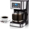 Programmable Drip Coffee Machine 1.8L Large Capacity Coffee Brewer Smart Coffee Machine with Keep Warm and Reservation