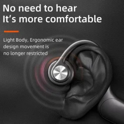 P8S Bone Conduction Headphone Bone Conduction Headphones Bluetooth 5.3 LED Light Sports Waterproof