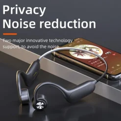 P8S Bone Conduction Headphone Bone Conduction Headphones Bluetooth 5.3 LED Light Sports Waterproof