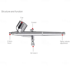 30PSI High Pressure Airbrush Makeup kit for Foundation Body Paint Art Spray Mist Spray for essence lotion