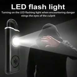 Pull Pin Self-Defense Emergency Security Personal Alarm 130dB Sound Rechargeable Anti-lost Work With Apple Find My