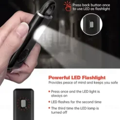 Pull Pin Self-Defense Emergency Security Personal Alarm 130dB Sound Rechargeable Anti-lost Work With Apple Find My