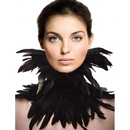Punk & Gothic Choker Feather Collar Witch Maleficent Drag Queen Fancy Dress Unisex Fantasy Walpurgis Night Halloween Carnival Performance Pride Parade Pride Month Adults' Necklace All Seasons