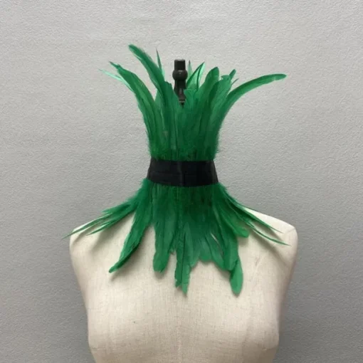 Punk & Gothic Choker Feather Collar Witch Maleficent Drag Queen Fancy Dress Unisex Fantasy Walpurgis Night Halloween Carnival Performance Pride Parade Pride Month Adults' Necklace All Seasons