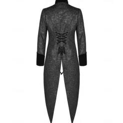 Punk & Gothic Medieval Coat Masquerade Prince Knight Ritter Nobleman Fancy Dress Men's Royal Steampunk Party / Evening Adults' Coat