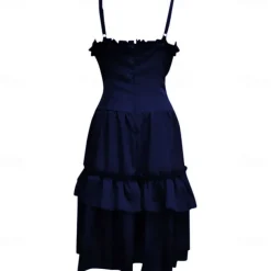 Punk & Gothic Medieval Cocktail Dress Dress Masquerade Witch Goth Girl Plus Size Fancy Dress Women's Walpurgis Night Halloween Carnival Masquerade Halloween Prom Festival Adults' Dress Summer Spring