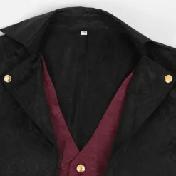 Punk & Gothic Medieval Renaissance Coat Jacket Tailcoat Prince Nobleman Fancy Dress Men's Steampunk Halloween Masquerade Event / Party Masquerade Adults' Coat