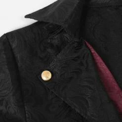 Punk & Gothic Medieval Renaissance Coat Jacket Tailcoat Prince Nobleman Fancy Dress Men's Steampunk Halloween Masquerade Event / Party Masquerade Adults' Coat