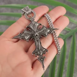 Punk & Gothic Necklace Cross Pendant Jewelry Fancy Dress Men's Women's Unisex Halloween Carnival Performance Party Casual Adults Necklace All Seasons