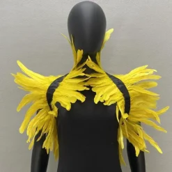 Punk & Gothic Shawls Feather Cape Bolero Witch Maleficent Fancy Dress Women's Carnival Costume Pride Halloween Carnival Party / Evening Pride Parade Pride Month Adults' Shawl