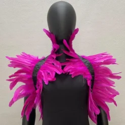 Punk & Gothic Shawls Feather Cape Bolero Witch Maleficent Fancy Dress Women's Carnival Costume Pride Halloween Carnival Party / Evening Pride Parade Pride Month Adults' Shawl