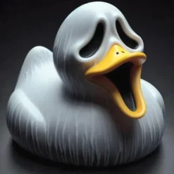 Punk Duck Goth Resin Duck, Halloween Ducks, Rock Duck, The 80's Punk Duck, Frightening Collectible Duck Figure, Dark Duck Bath Toys, Gifts, Collectibles, Decorations