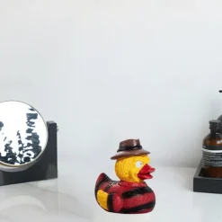 Punk Duck Goth Resin Duck, Halloween Ducks, Rock Duck, The 80's Punk Duck, Frightening Collectible Duck Figure, Dark Duck Bath Toys, Gifts, Collectibles, Decorations