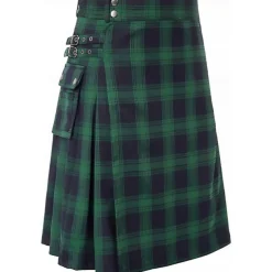 Punk Gothic Scottish Utility Kilts Medieval Carnival Men's Costume Vintage Cosplay Party Evening Skirts Masquerade