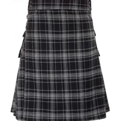 Punk Gothic Scottish Utility Kilts Medieval Carnival Men's Costume Vintage Cosplay Party Evening Skirts Masquerade