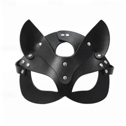 Punk Party Cat Head Mask Adult Sexy Half Face Blindfold Nightclub Cos Prom Party Maskfor Festival, Carnival