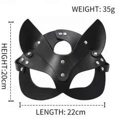 Punk Party Cat Head Mask Adult Sexy Half Face Blindfold Nightclub Cos Prom Party Maskfor Festival, Carnival