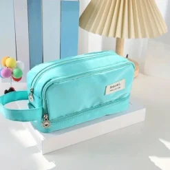 Purple Pencil Cases Large Capacity Pen Bag Pouch Holder Box For Girls Office Student Stationery Organizer School Supplies, Back to School Gift