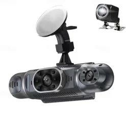 Q9 1080p New Design / HD / 360° monitoring Car DVR 170 Degree Wide Angle 3 inch IPS Dash Cam with Night Vision / G-Sensor / Parking Monitoring 8 infrared LEDs Car Recorder