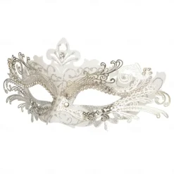 Queen Halloween Venetian Mask Columbina Phantom Of The Opera Carnival Mask Half Face Adults' Women's Halloween Carnival Mardi Gras Party Masquerade Carnival of Venice Easy Halloween Costumes Dress Up