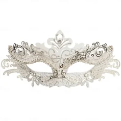 Queen Halloween Venetian Mask Columbina Phantom Of The Opera Carnival Mask Half Face Adults' Women's Halloween Carnival Mardi Gras Party Masquerade Carnival of Venice Easy Halloween Costumes Dress Up