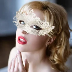 Queen Halloween Venetian Mask Columbina Phantom Of The Opera Carnival Mask Half Face Adults' Women's Halloween Carnival Mardi Gras Party Masquerade Carnival of Venice Easy Halloween Costumes Dress Up