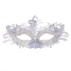 Queen Halloween Venetian Mask Columbina Phantom Of The Opera Carnival Mask Half Face Adults' Women's Halloween Carnival Mardi Gras Party Masquerade Carnival of Venice Easy Halloween Costumes Dress Up
