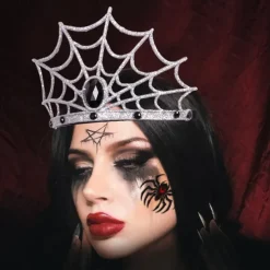 Queen Spider Web Halloween Tiara Sexy Costume Dress Up Adults' Women's Halloween Carnival Easy Halloween Costumes Dress Up