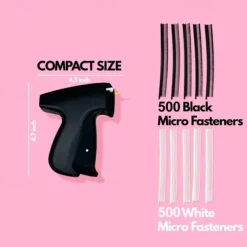 Quick Clothing Fixer,Consulbefor Sewing Machine,Quilt Tacking Gun,Micro stitch Gun,Mini Stitch Hemming Gun for Clothes,Micro Tagging Stitch Tool for Clothing