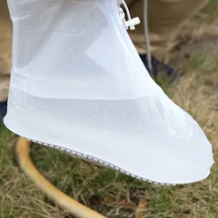 Rain Boot Waterproof Shoes Covers, Sand Control Non-Slip Shoe Cover Galoshes, PVC Rubber Sole Reusable Rain Snow Boots Overshoes for Cycling Outdoor Camping Fishing Garden Travel