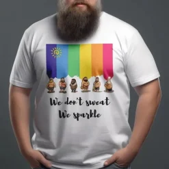 Rainbow Bear LGBTQ T-shirt Pride Shirts Pride Graphic For Couple's Men's Women's Adults' Masquerade Hot Stamping Pride Parade Pride Month