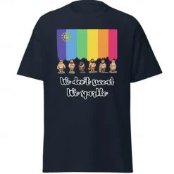 Rainbow Bear LGBTQ T-shirt Pride Shirts Pride Graphic For Couple's Men's Women's Adults' Masquerade Hot Stamping Pride Parade Pride Month