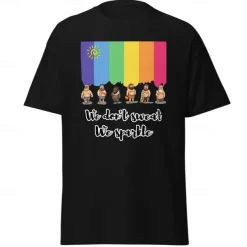 Rainbow Bear LGBTQ T-shirt Pride Shirts Pride Graphic For Couple's Men's Women's Adults' Masquerade Hot Stamping Pride Parade Pride Month