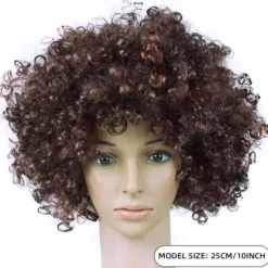 Rainbow Clown Wig Costume Accessories Short Colorful Afro Hair Wig for Kid Women Men Adults 70s 80s Carnival Parties Carnivals Pretend Play