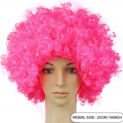 Rainbow Clown Wig Costume Accessories Short Colorful Afro Hair Wig for Kid Women Men Adults 70s 80s Carnival Parties Carnivals Pretend Play