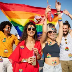 Rainbow Festival Pride Month Comrades 180PCS Gift Letter Sealing Stickers Decorative Props Party Supplies