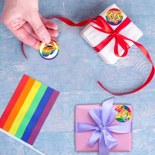 Rainbow Festival Pride Month Comrades 180PCS Gift Letter Sealing Stickers Decorative Props Party Supplies