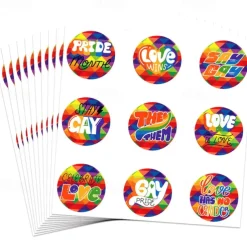 Rainbow Festival Pride Month Comrades 180PCS Gift Letter Sealing Stickers Decorative Props Party Supplies